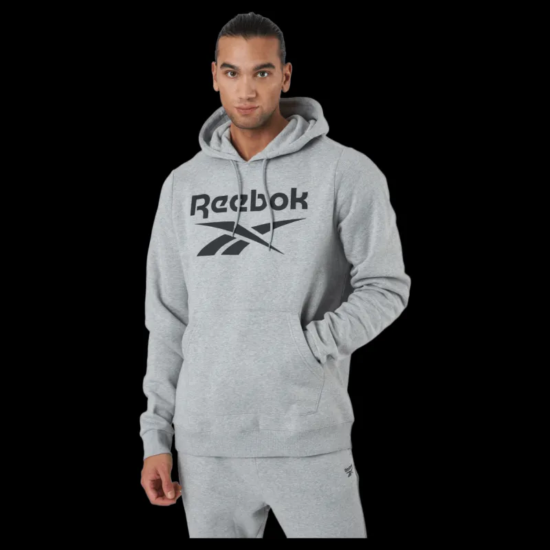 Reebok Ri Flc Oth Bl Hoodie Mgreyh/black Grå Online