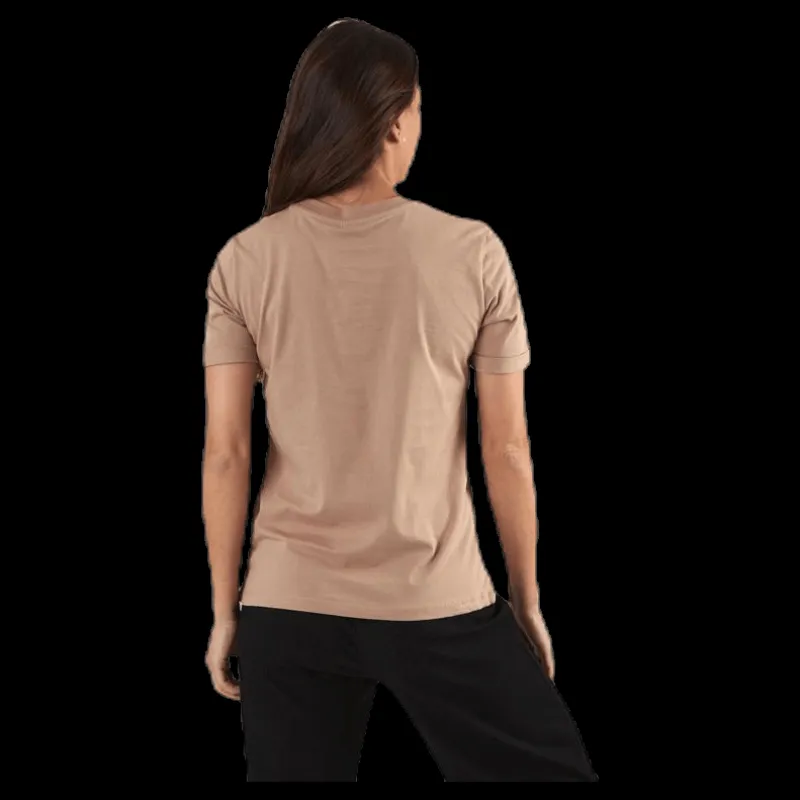 Sale Pieces Ria Ss Fold Up Solid Tee Beige