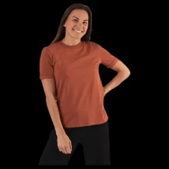 Pieces Ria Ss Fold Up Solid Tee Beige Best