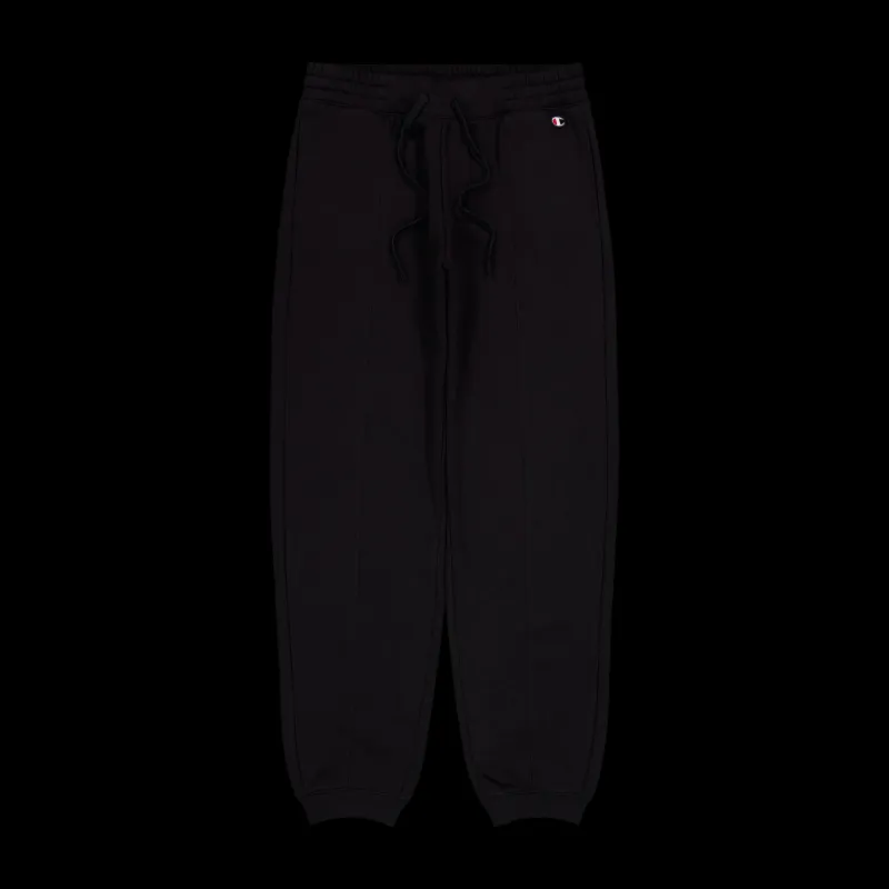 Champion Rib Cuff Pants Black Beauty Svart New