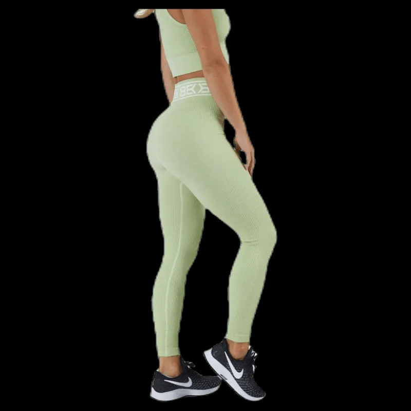 Sale Better Bodies Rib Seamless Legging Green Grön
