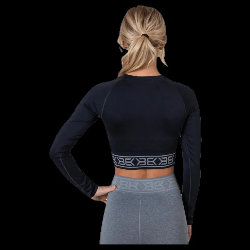 Online Better Bodies Rib Seamless LS Black Svart