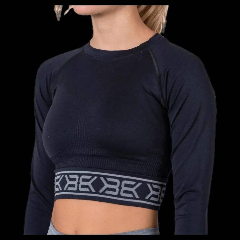 Online Better Bodies Rib Seamless LS Black Svart