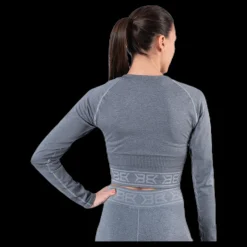 Sale Better Bodies Rib Seamless LS Grey Grå