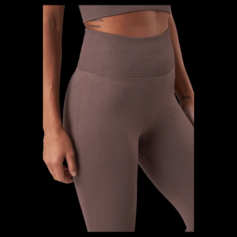 Sale BLACC Rib Seamless Tights 2.0 Taupe Brun