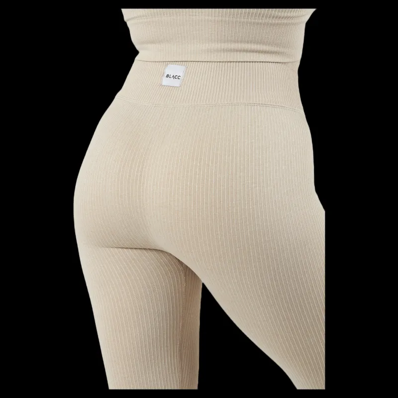 BLACC Rib Seamless Tights Mushroom Beige Best