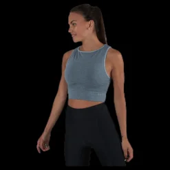 Best Better Bodies Rib Seamless Top Grey Grå