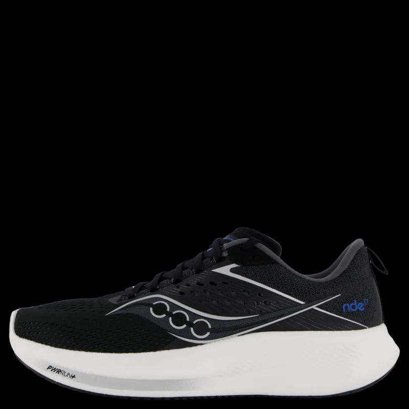 Saucony Ride 17 Men Black/white Svart Sale
