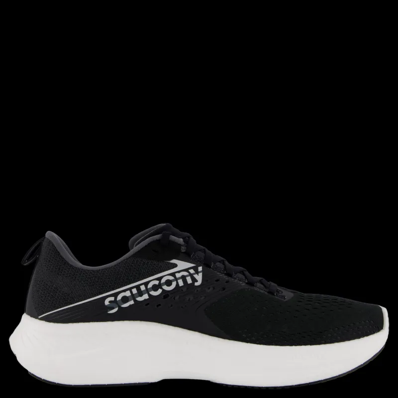 Saucony Ride 17 Men Black/white Svart Sale