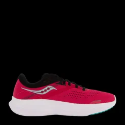 Online Saucony Ride 16 Rose/black Röd