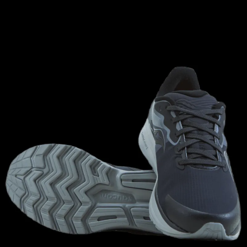 Saucony Ride 14 Runshield Black/gravel Blå New