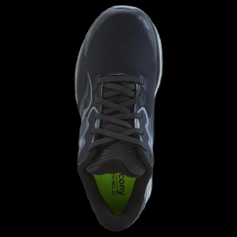 New Saucony Ride 14 Runshield Black/gravel Blå