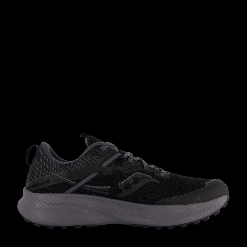 Clearance Saucony Ride 15 Tr Gtx Black/charcoal Svart