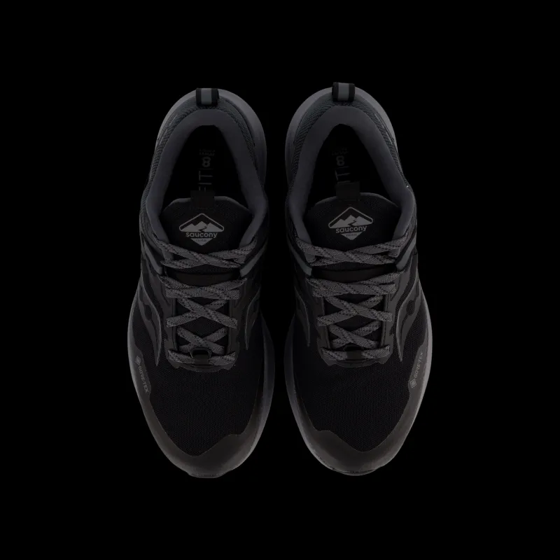 Clearance Saucony Ride 15 Tr Gtx Black/charcoal Svart
