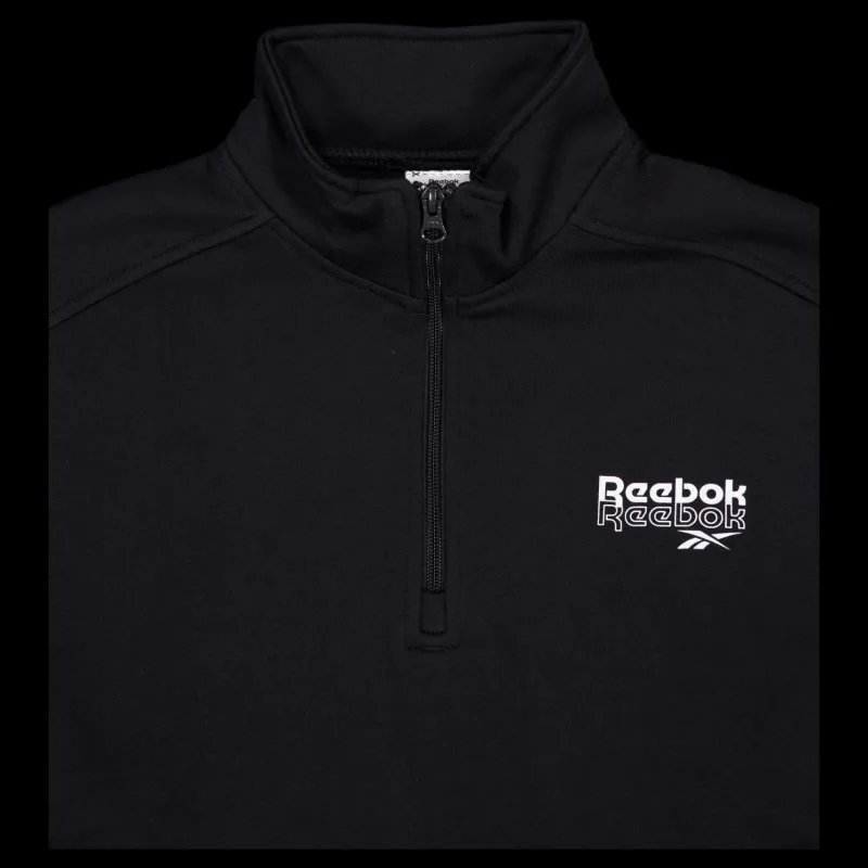 Hot Reebok Rie 1/4 Zip Black Svart
