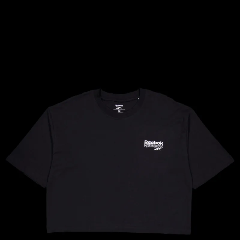 Discount Reebok Rie Tee Black Svart
