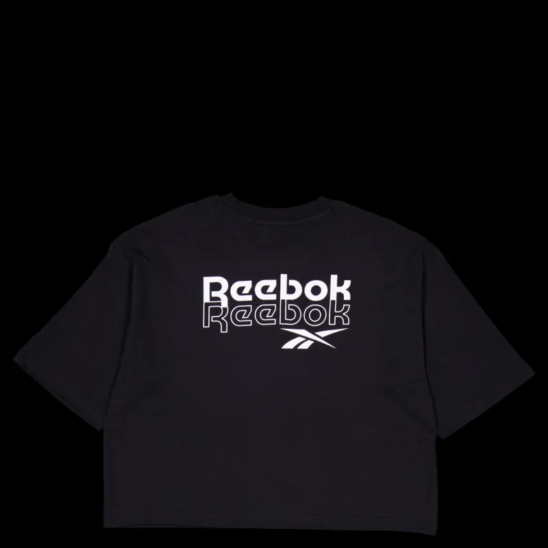 Discount Reebok Rie Tee Black Svart