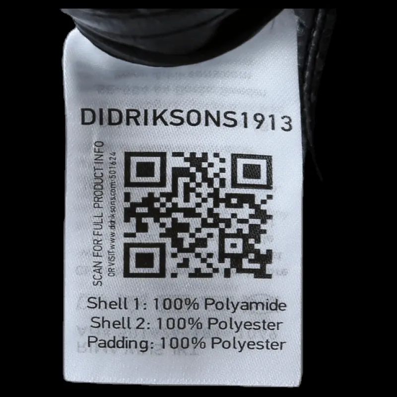 Didriksons Rima Jacket Black Svart Clearance