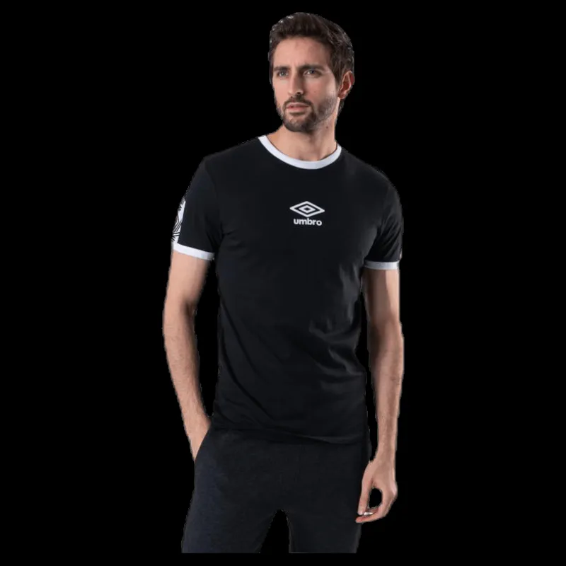 Umbro Ringer Taped Logo Tee Black Svart Online