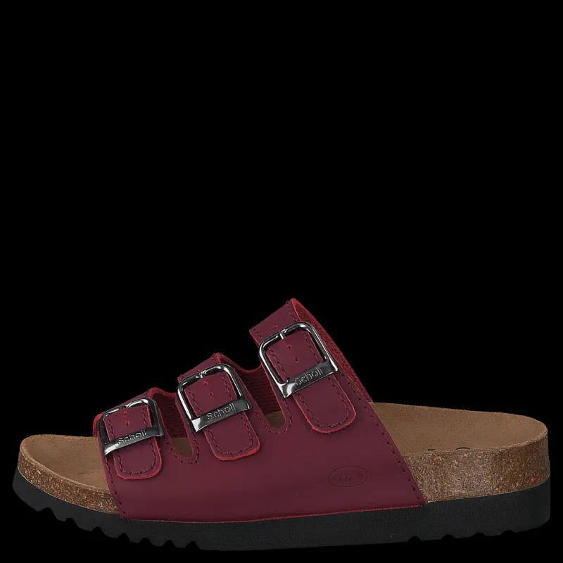 Scholl Rio Bordeaux Röd Hot