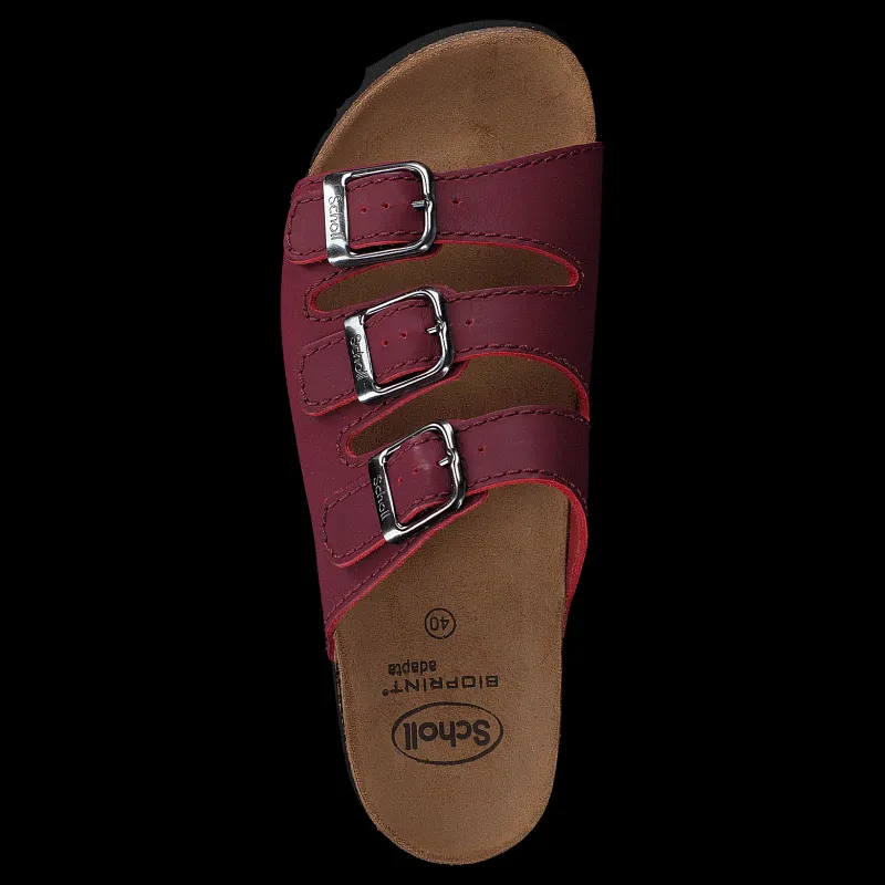 Scholl Rio Bordeaux Röd Hot