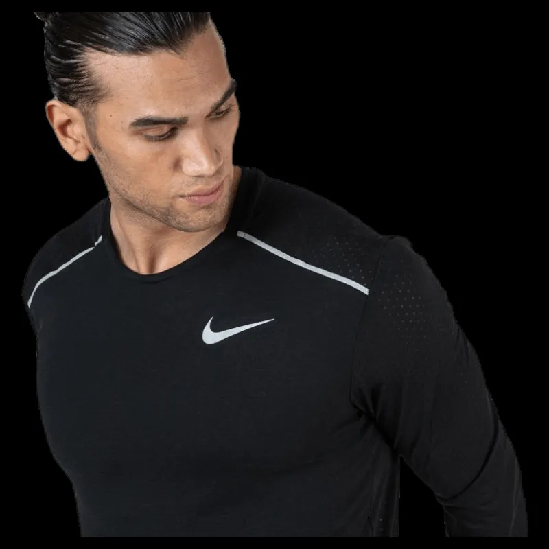 Nike Rise 365 LS Black/Silver Svart Hot