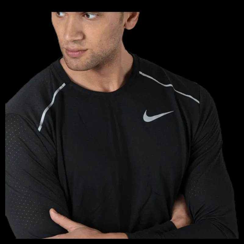 Nike Rise 365 LS Black/Silver Svart Hot