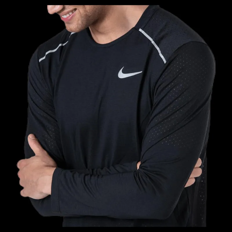 Nike Rise 365 LS Black/Silver Svart Hot