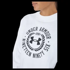 Under Armour Rival Fleece Crest Grp Crew White Vit Hot