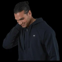 Under Armour Rival Fleece Fz Hoodie Black Svart Hot