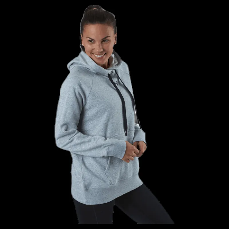 Discount Under Armour Rival Fleece HB Hoodie Grey Grå