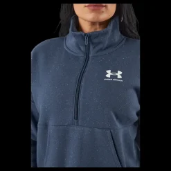 New Under Armour Rival Fleece Hz Downpour Gray Blå