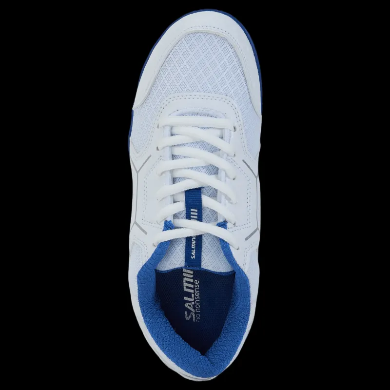 Salming Rival Kid White/supersonic Blå Outlet