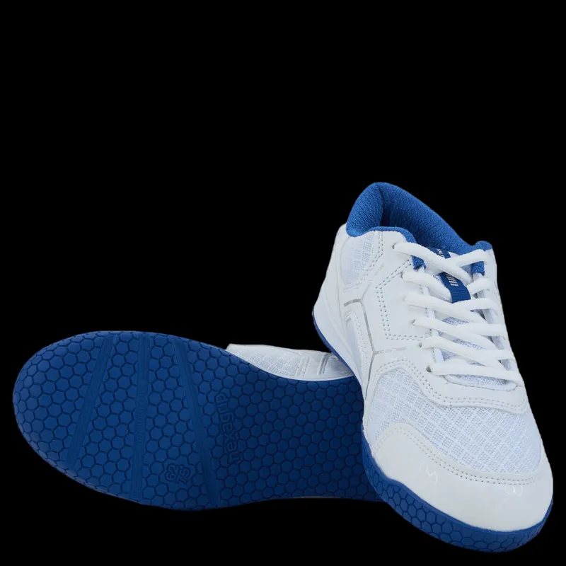 Salming Rival Kid White/supersonic Blå Outlet
