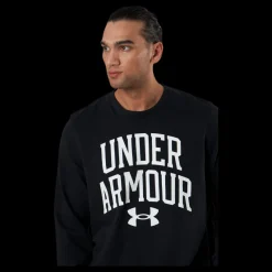 Under Armour Rival Terry Crew Black Svart Hot
