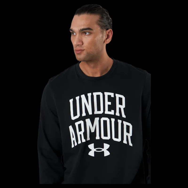 Under Armour Rival Terry Crew Black Svart Hot