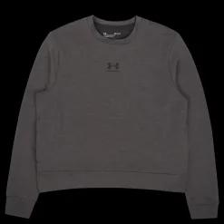 Under Armour Rival Terry Crew Jet Gray Grå Clearance