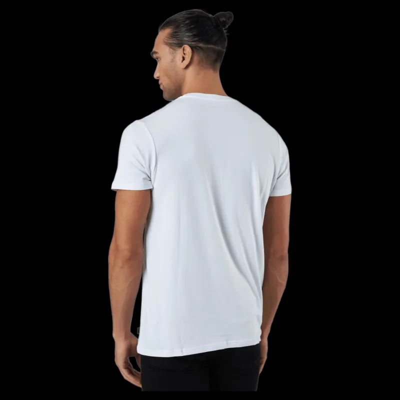 Online Resteröds R-neck Tee Bamboo White Vit