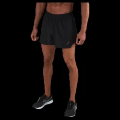 Online ASICS Road 5In Short Black Svart