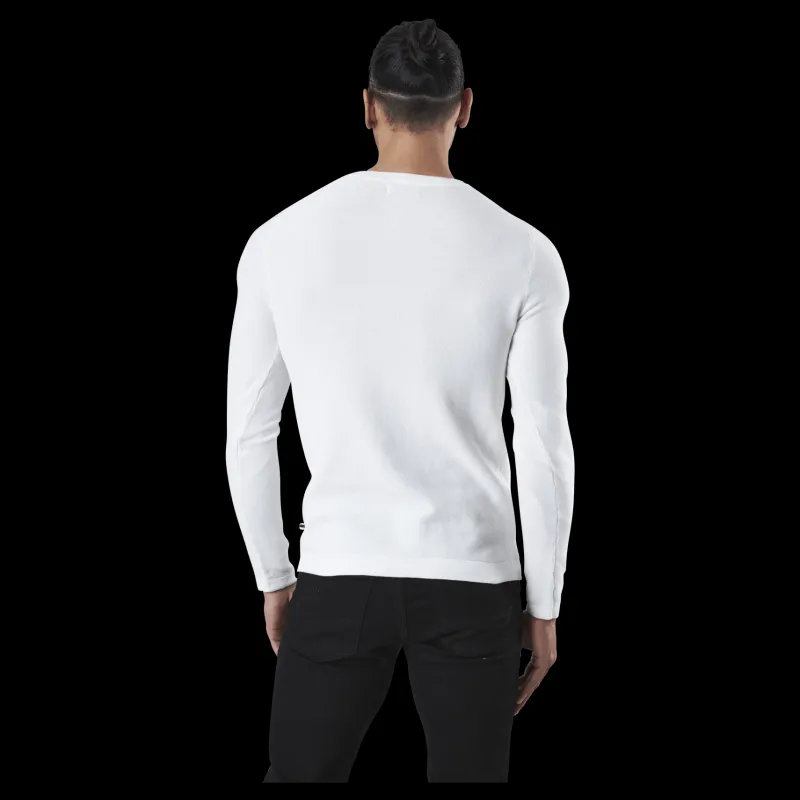 Jack & Jones Rob Knit Crew Neck White Vit New