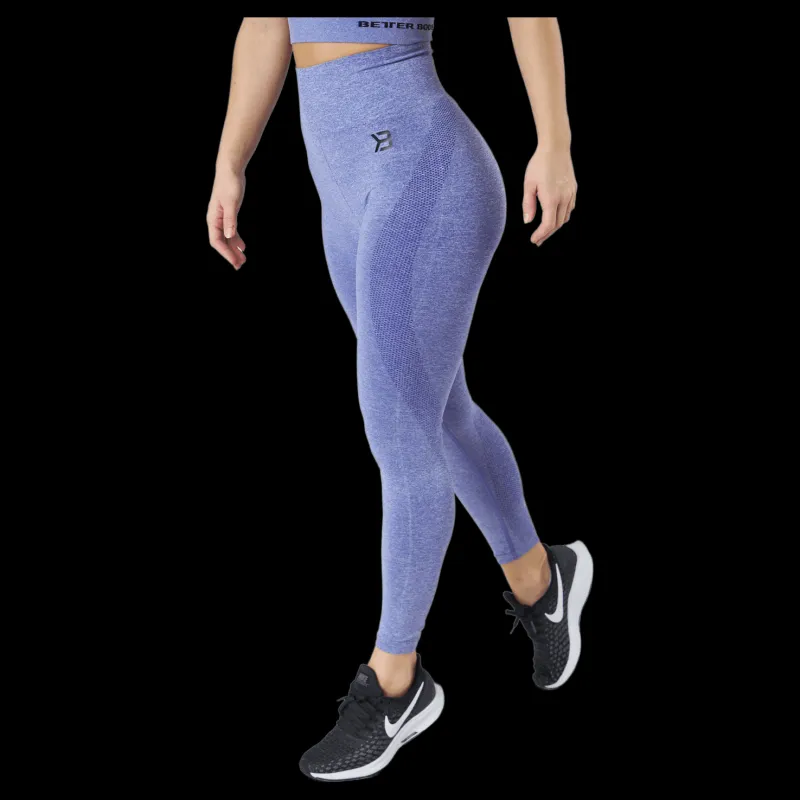 Better Bodies Rockaway Leggings Athletic Purple Melange Blå New