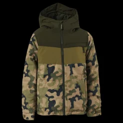Online Burton Ropedrop Jacket - Boys' Forest Night /olive Flerfärgad