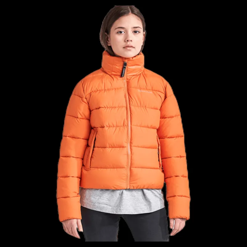 Discount Didriksons Rose Girls Puff Jacket Orange