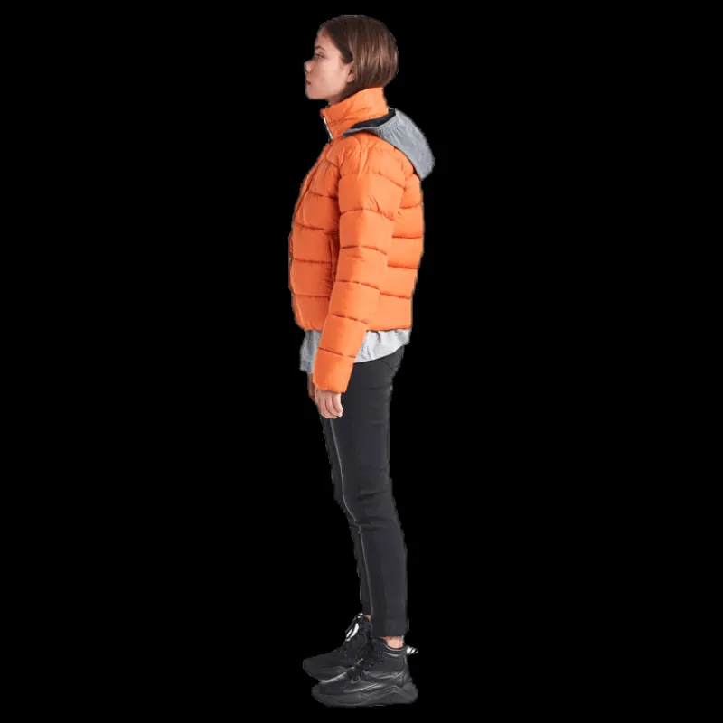 Discount Didriksons Rose Girls Puff Jacket Orange