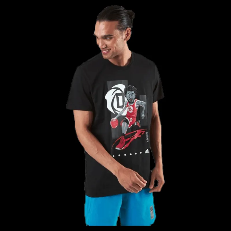 adidas Rose GU Tee Black Svart Online