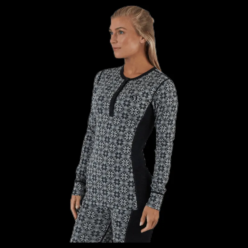 Kari Traa Rose Long Sleeve Shirt Black Svart New