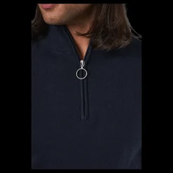 Jack & Jones Roy Knit High Neck Zip Navy Blazer Blå
