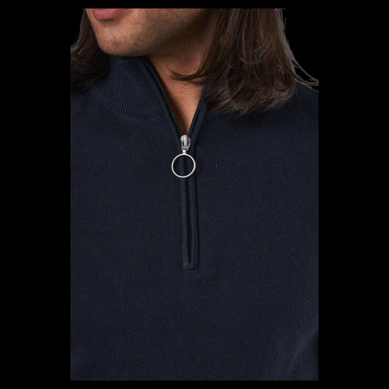 Jack & Jones Roy Knit High Neck Zip Navy Blazer Blå