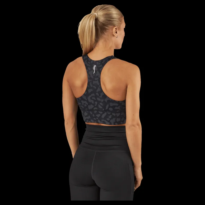 RS Sports Bra Leopard Svart Discount