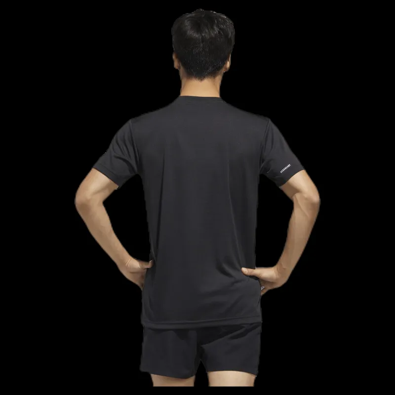 New adidas Rugby Logo Tee Black Svart